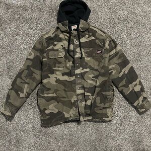 Dickies Green Camo Military Jacket
